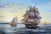 unknow artist Seascape, boats, ships and warships. 80 china oil painting reproduction